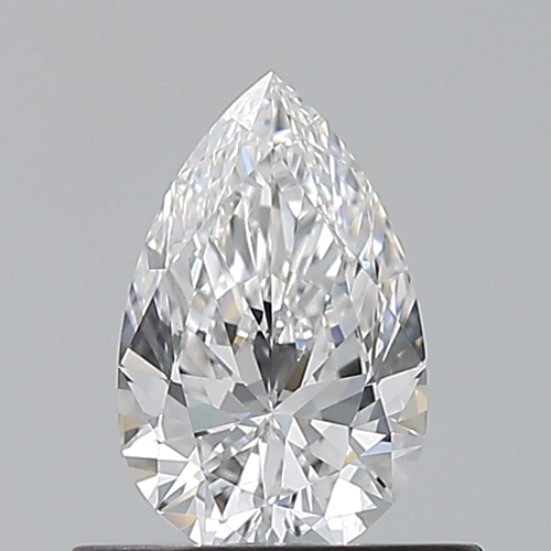 0.5 carat D-VVS2 Natūralus Pear Deimantas (1)