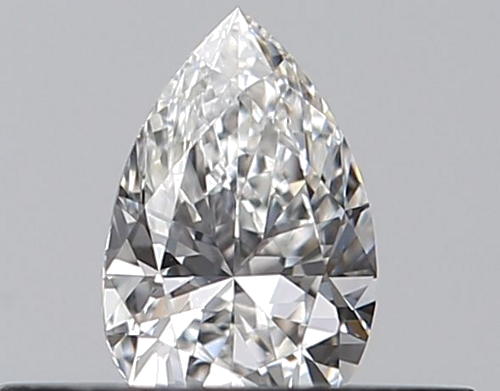 0.24 carat F-VVS1 Natūralus Pear Deimantas (1)