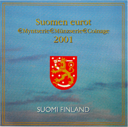 2001 Suomija Euro monetų BU rinkinys (2)