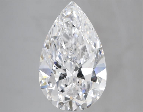 4.01 carat D-VS2 Natūralus Pear Deimantas (1)