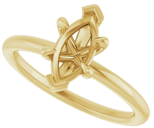 Sužadėtuvių Žiedas „Claw-Prong Solitaire“ 14k yellow gold Marquise 9.5mm x 5mm (5)