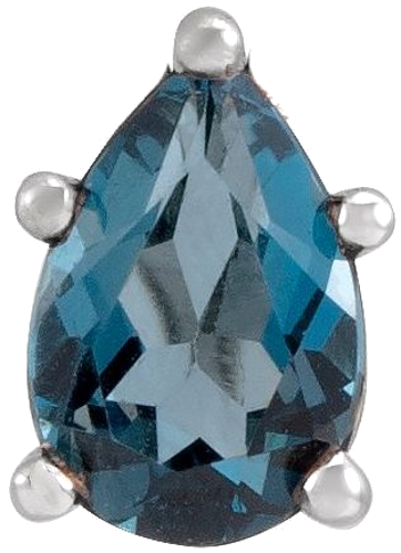 Pakabukas „Pear 5-Prong Solitaire“ 585 Baltojo Aukso Pear Shape 10mm x 7mm (6)