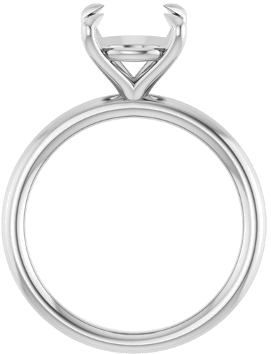 Sužadėtuvių Žiedas „Claw-Prong Solitaire“ 14k white gold Round 9.4mm (2)