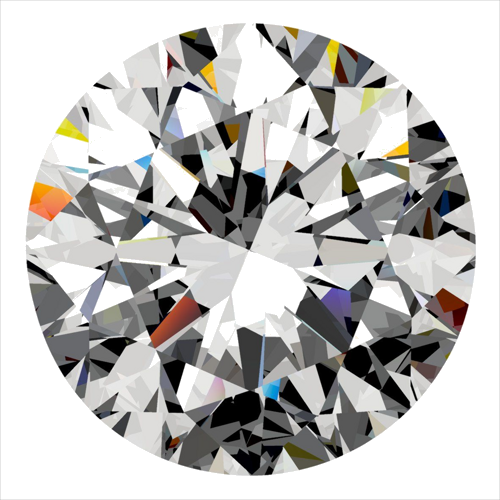 0.5 carat G-VS2 Very Good cut Natūralus Round Deimantas (1)