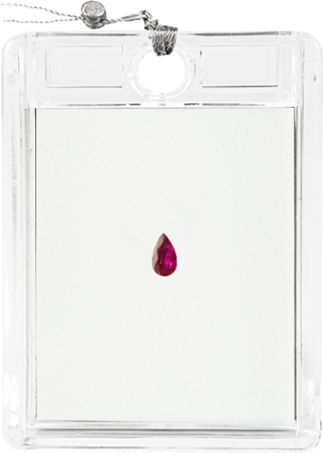 0,19 ct. Rubinas Lašo Forma H.F (1)