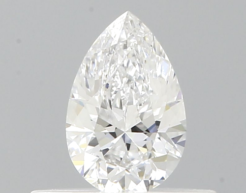 0.35 carat D-VVS2 Natūralus Pear Deimantas (1)