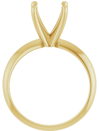 Sužadėtuvių Žiedas „Light Solitaire“ 585 Geltonojo Aukso Round 9.1mm x 9.7mm (2)