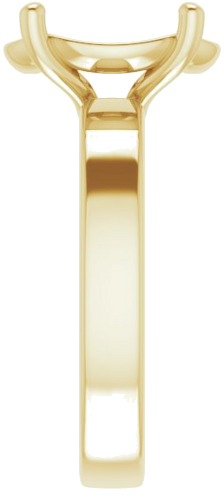 Sužadėtuvių Žiedas „Solitaire“ 14k yellow gold Oval 12mm x 10mm (4)