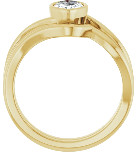 Sužadėtuvių Žiedas „Bezel-Set“ 14k yellow gold Marquise 9.5mm x 5mm (7)