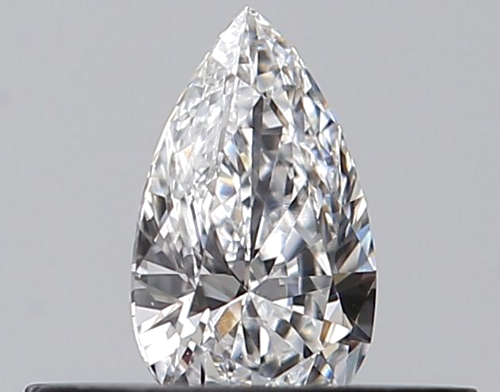 0.23 carat E-VVS2 Natūralus Pear Deimantas (1)