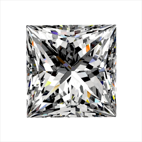 0.31 carat E-SI1 Natūralus Princess Deimantas (1)