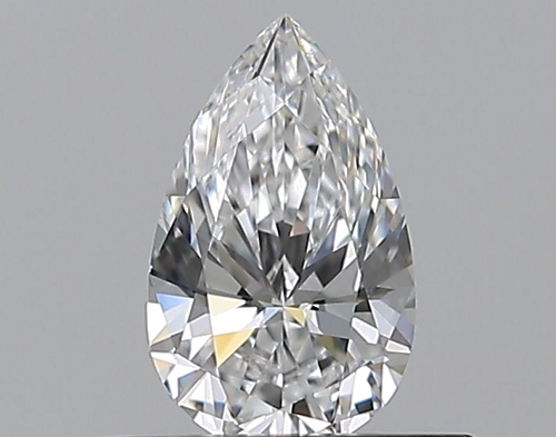 0.4 carat D-VVS1 Natūralus Pear Deimantas (1)
