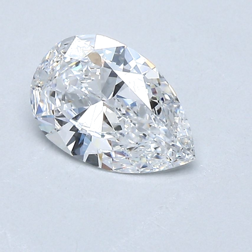 0.9 carat D-SI1 Natūralus Pear Deimantas (1)