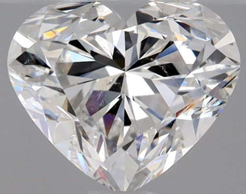 0.9 carat F-SI2 Natūralus Heart Deimantas (1)