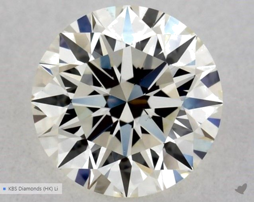 0.51 carat K-VVS2 Excellent cut Natūralus Round Deimantas (1)