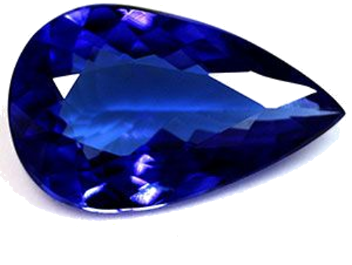 3.64 carat BLUE Pear Tanzanite (1)