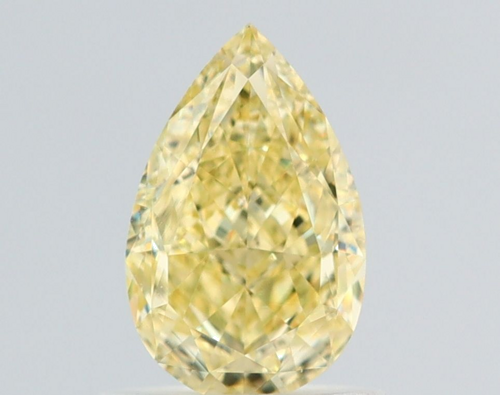 1.02 carat Fancy Yellow-VS2 Natūralus Pear Deimantas (1)