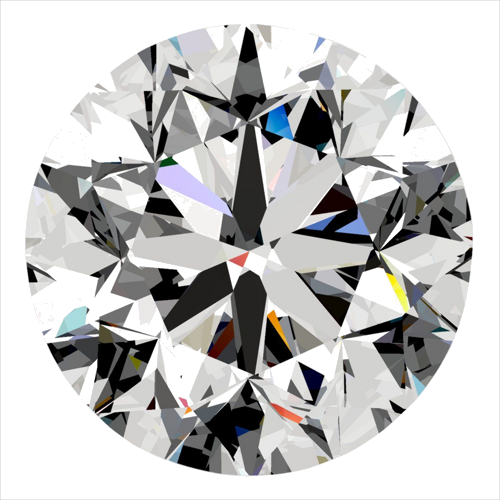 0.4 carat F-VVS2 GD cut Natūralus Round Deimantas (1)