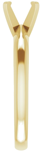 Sužadėtuvių Žiedas „Solitaire“ 585 Geltonojo Aukso Round 6mm (4)