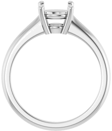Sužadėtuvių Žiedas „V-End Prong“ 14k white gold Round 7.4mm (2)