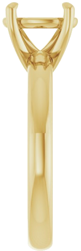 Sužadėtuvių Žiedas „Solitaire“ 585 Geltonojo Aukso Oval 9mm x 7mm (4)