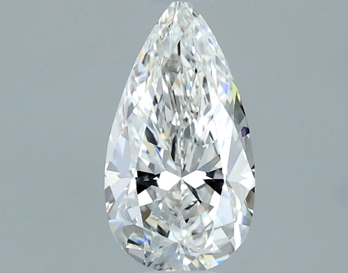 0.42 carat F-IF Natūralus Pear Deimantas (1)