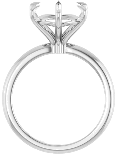 Sužadėtuvių Žiedas „Solitaire“ 14k white gold Oval 12mm x 10mm (2)