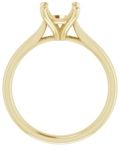 14K Yellow 7.4 mm Round Engagement Ring Mounting (2)