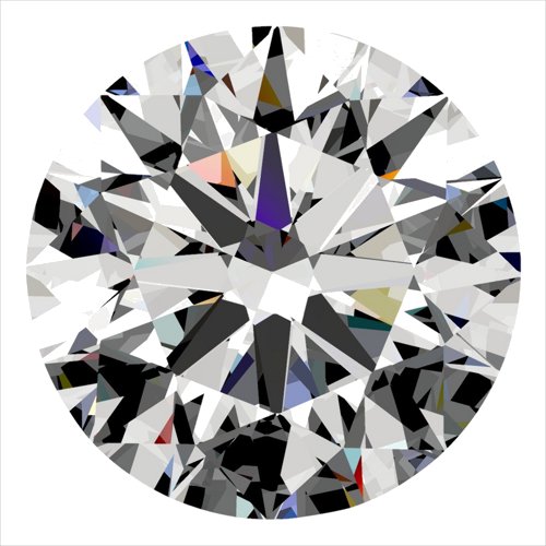 0.33 carat F-VS2 Excellent cut Natūralus Round Deimantas (1)