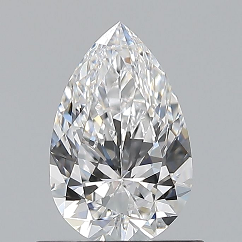 0.7 carat D-VVS2 Natūralus Pear Deimantas (1)