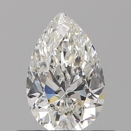 0.41 carat F-VVS2 Natūralus Pear Deimantas (1)