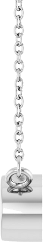 Pakabukas „Solitaire“ 14k white gold Oval 7mm x 5mm (3)