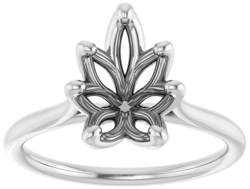 Sužadėtuvių Žiedas „Cathedral-Style Solitaire“ 14k white gold Pear 10mm x 7mm (3)