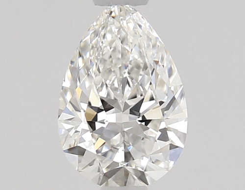 0.55 carat F-VVS1 Natūralus Pear Deimantas (1)