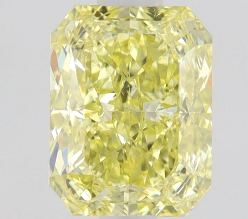 0.5 carat Fancy Intense  Yellow-SI1 Natūralus Radiant Deimantas (1)