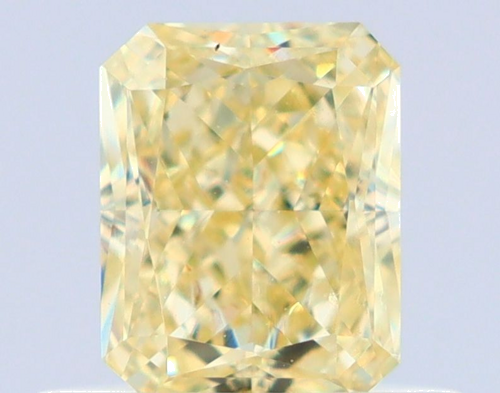 0.52 carat Fancy Yellow-VVS1 Natūralus Radiant Deimantas (1)