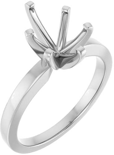 Sužadėtuvių Žiedas „Solitaire“ 14k white gold Pear 10mm x 7mm (1)