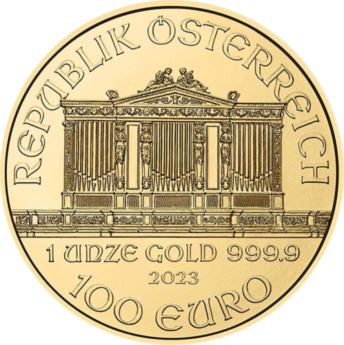 1 oz Венская Филармония Австрия золотая монета (разные годы выпуска) (2)