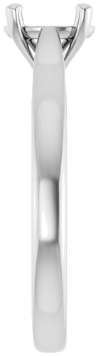 Sužadėtuvių Žiedas „Solitaire“ 585 Baltojo Aukso Oval 7mm x 5mm (4)