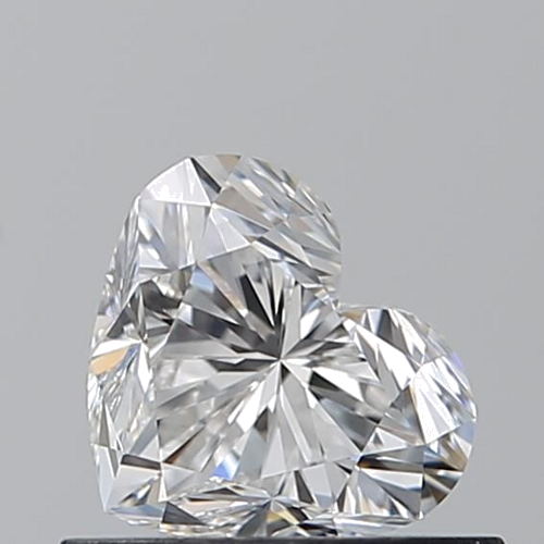 0.61 carat F-VVS2 Natūralus Heart Deimantas (1)