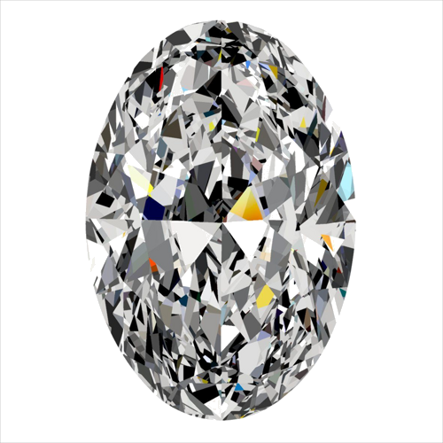 0.3 carat D-VS2 Natūralus Oval Deimantas (1)