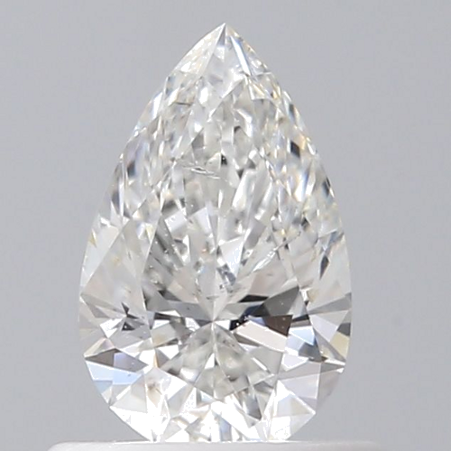 0.5 carat F-SI2 Natūralus Pear Deimantas (1)