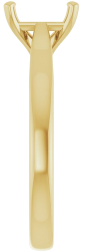 14K Yellow 7x5 mm Emerald Engagement Ring Mounting (4)