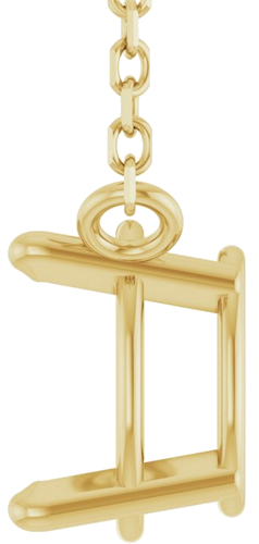 Pakabukas „Solitaire“ 14k yellow gold Oval 7mm x 5mm (3)