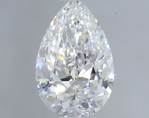 0.7 carat E-SI1 Natūralus Pear Deimantas (1)
