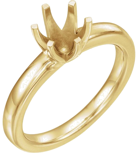 Sužadėtuvių Žiedas „Solstice Solitaire®“ 14k yellow gold Round 9.4mm (1)