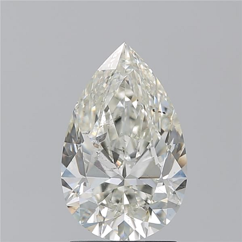2.01 carat J-SI2 Natūralus Pear Deimantas (1)