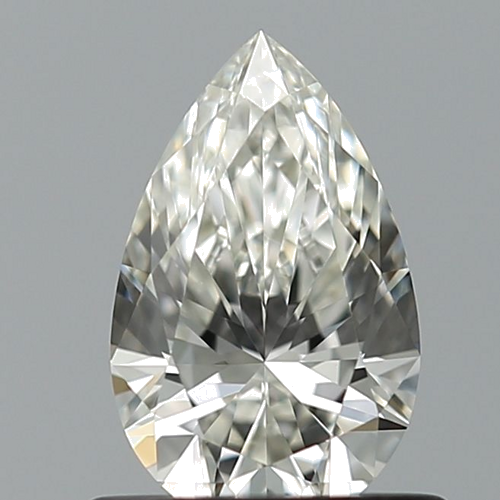 0.58 carat I-VVS1 Natūralus Pear Deimantas (1)