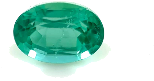 0.67 carat GREEN Oval Smaragdas (1)