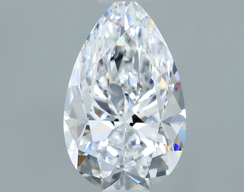 0.5 carat D-VVS2 Natūralus Pear Deimantas (1)
